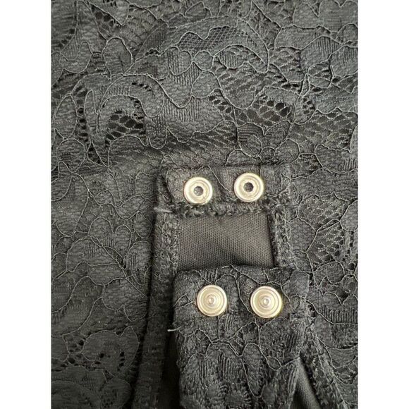 Sofia Jeans Women Black Long Sleeve Lace Bodysuit Size M - Picture 8 of 10